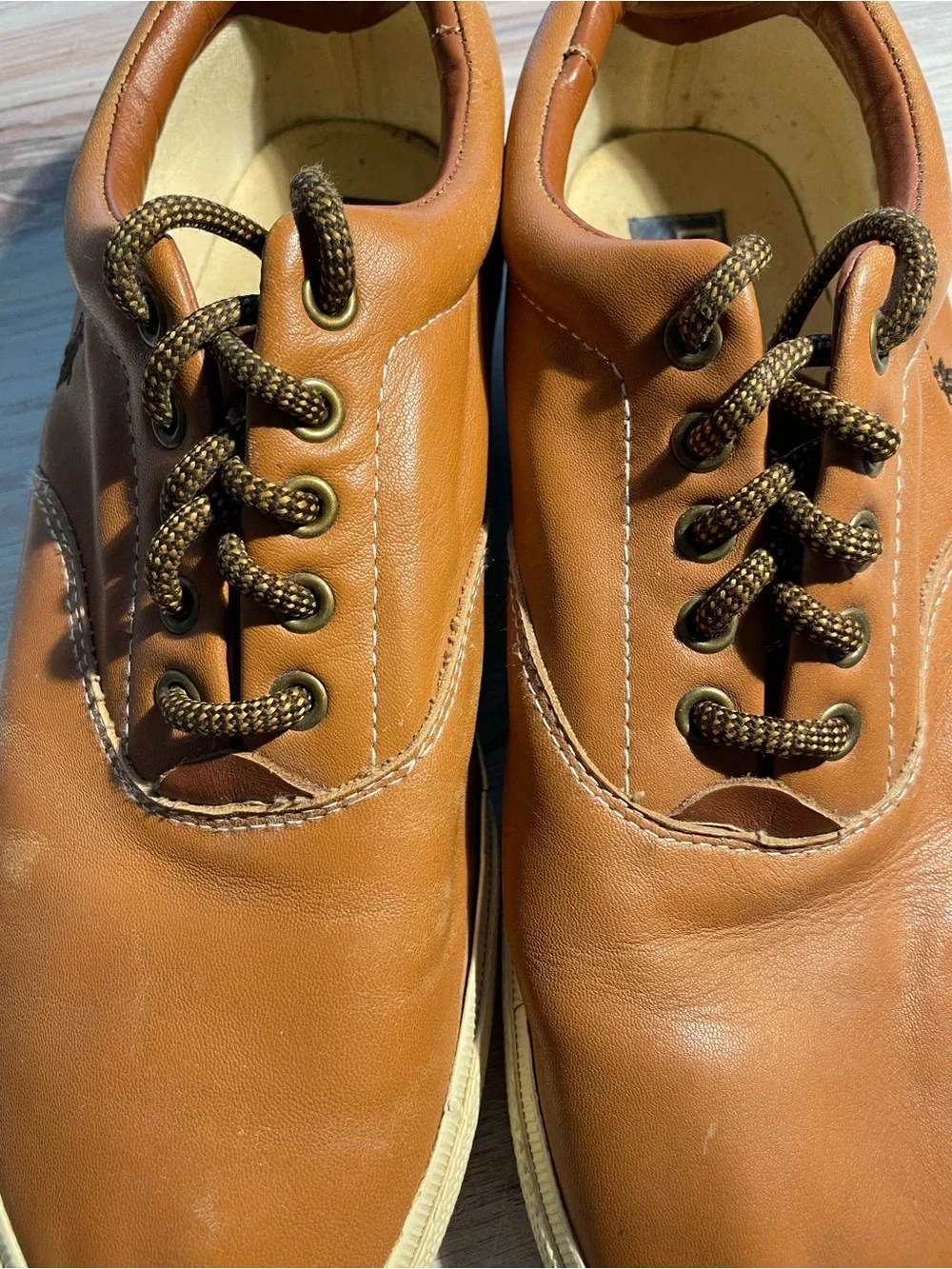 Polo by Ralph Lauren Tan Leather Boat Shoes